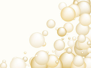 Golden oil vitamin D and E pill capsules background vector for medical or healthcare template design.