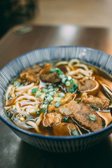 Braised beef noodles in Taiwan