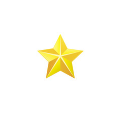 Yellow star vector illustration