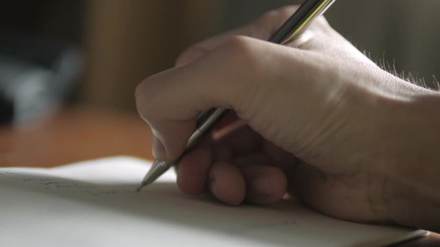 Writing a short note on notebook