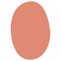 Modern abstract digital shape for collage on the white isolated background.