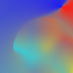 Glossy flowing bubbles, lights and shades fantastic background with realistic 3d render illustration.