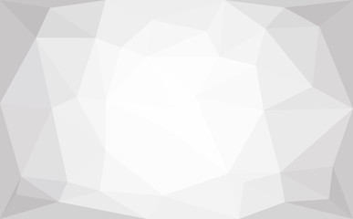 Fototapeta premium Modern light gray abstract polygonal mosaic background. Geometric texture background in origami style.