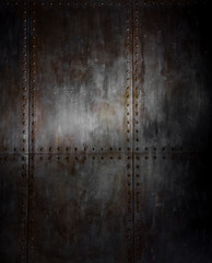 threadbare rusty iron background