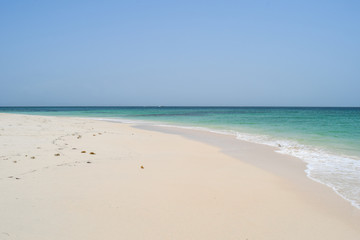 Fototapeta na wymiar Beach of caribbean island cayo levantado