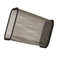 Naklejka premium Wastepaper basket on a white background, isolate. 3D rendering of excellent quality in high resolution. It can be enlarged and used as a background or texture.