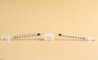 World diabetes day november 14 sugar symbol