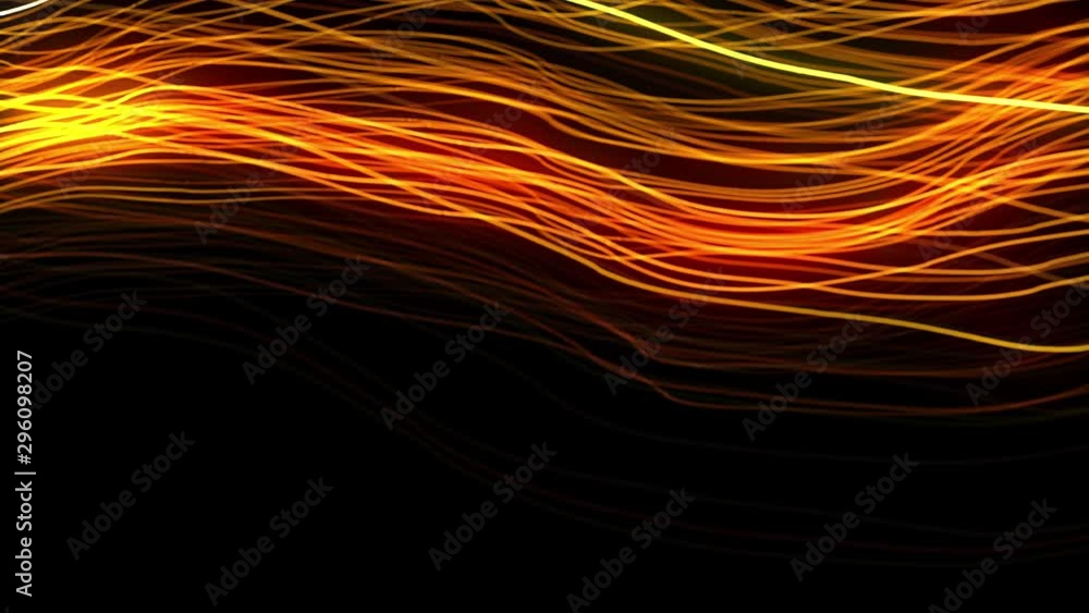Poster 4k intro. animation of colored lines. seamless loop motion graphic. abstract gold festive background