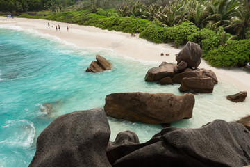 Anse Cocos bay at the beautiful Seychelles.