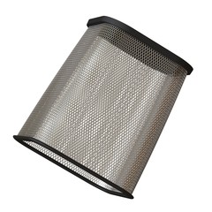 Wastepaper basket on a white background, isolate. 3D rendering of excellent quality in high resolution. It can be enlarged and used as a background or texture.