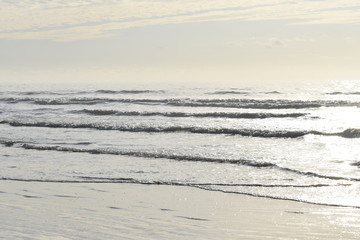 waves on beach