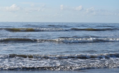 waves on beach