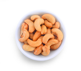 cashew nut isolated on white background