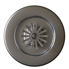Fire sprinkler on white background, isolate. 3D rendering of excellent quality in high resolution. It can be enlarged and used as a background or texture.