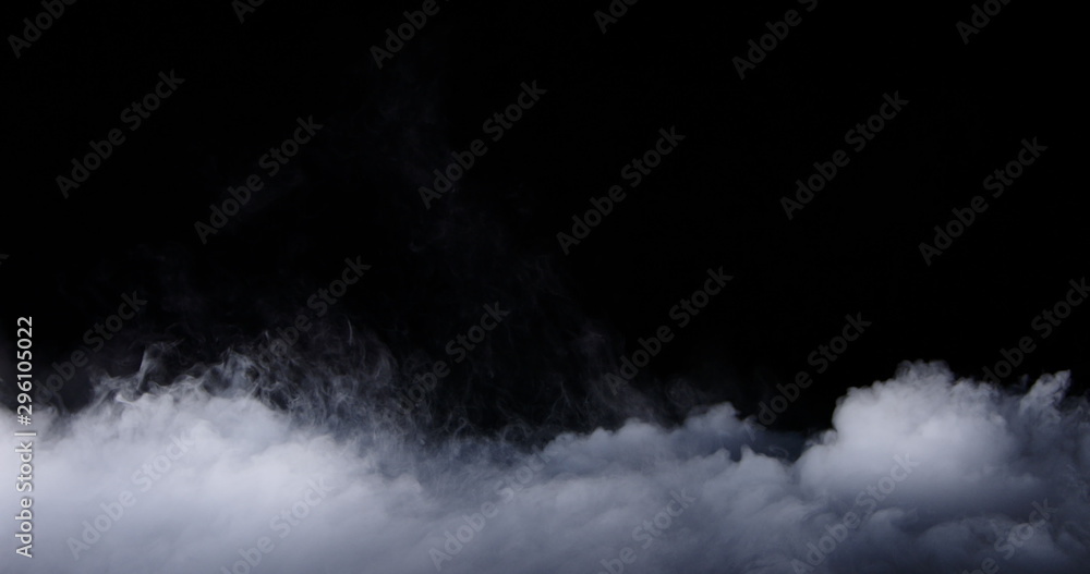 Wall mural realistic dry ice smoke clouds fog overlay perfect for compositing into your shots. simply drop it i