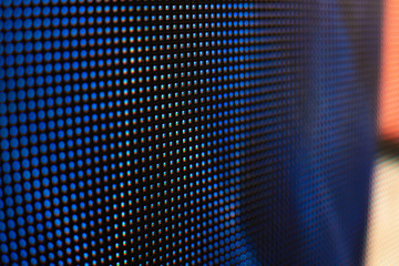 LED video wall with high saturated pattern