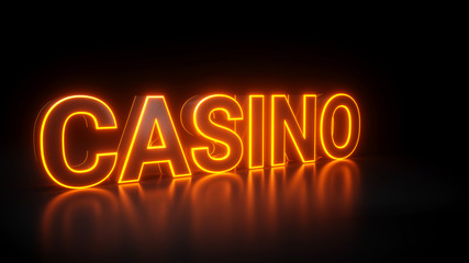 The Word Casino - 3D Illustration