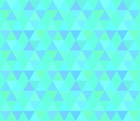 Blue triangle vector background in abstract style. Trendy graphic geometric design.