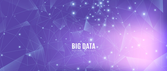 High Big Data Banner. Magic Science 