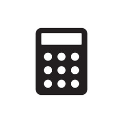 calculator icon in trendy flat design