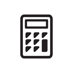 calculator icon in trendy flat design