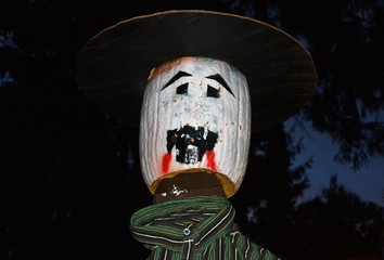 scary halloween pumpkin