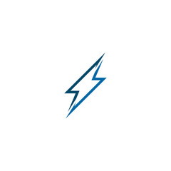Lightning bolt flash logo design vector template