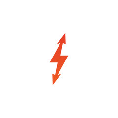 Lightning bolt flash logo design vector template