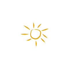Sun logo design vector template