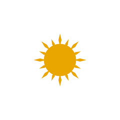 Sun logo design vector template