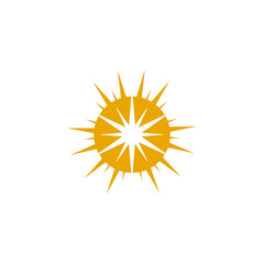 Sun logo design vector template
