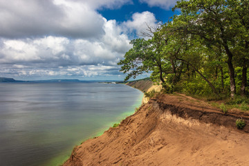 view from the cliff in Togliatti to the Volga - 296116201
