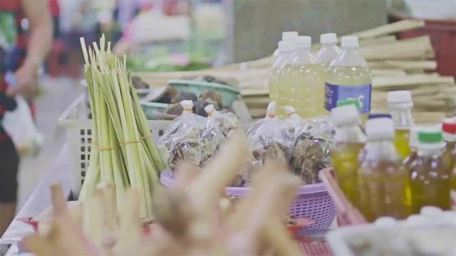 Selling booths at the Malaysian Traditional Market - Hand Held 