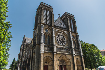 Fototapeta na wymiar Saint-André Church in the city center of Bayonne in France