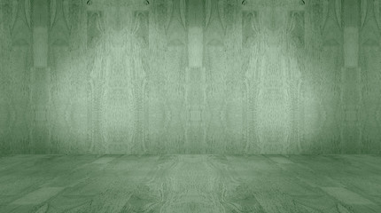  green wall and floor wood background