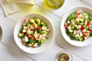 Healthy vegetable salad