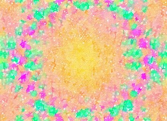 Presewatercolor Colorful digital graphic kaleidoscope symmetry mandala style in laser light trial pattern, Tie Dye , spiderweb art abstract backt Style = Bold..Output Size = Medium..Lightness = Normal