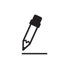 pencil icon vector trendy style