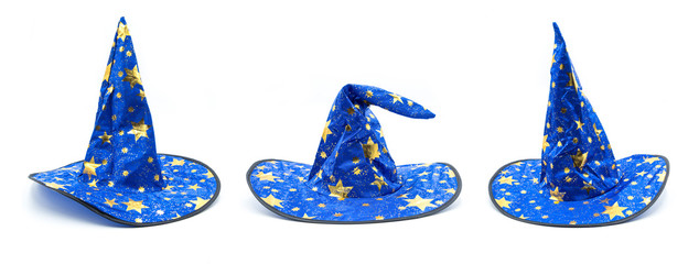 A set of beautiful Halloween blue hats
