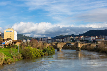 Obraz premium Orense,Spain,1,2016;city ​​of Galicia known for its hot springs