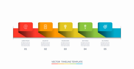 Timeline infographic elements. Can be used for web, diagram, chart, graph, report, presentation