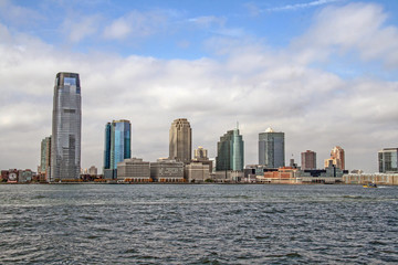 Fototapeta na wymiar New York, NY, nyc, Manhattan, USA, building, travel, sea, Skyline