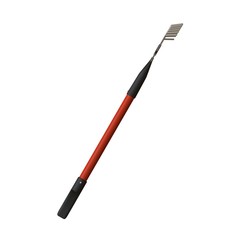 Garden rake on a white background, isolate. 3D rendering of excellent quality in high resolution. It can be enlarged and used as a background or texture.