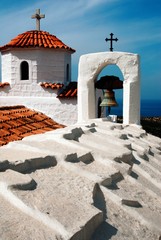 Fototapeta na wymiar Orthodox church. Patmos island, Dodecannese islands, Greece, Europe.