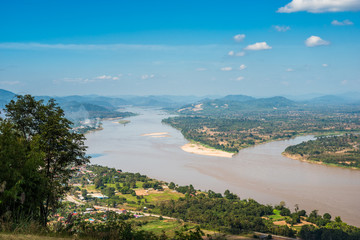 Aerial view, landscape of Mekong River