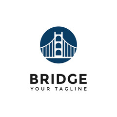 Circle Bridge Logo Design Template