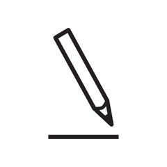 Obraz premium pencil icon vector trendy style