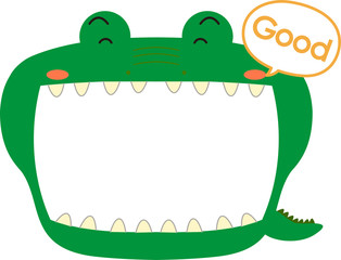 Cute crocodile whiteboard