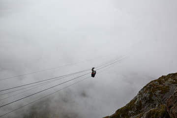 HIGH MOUNTAIN SEA OF CLOUDS EUROPE FROM SPAIN