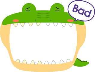 Cute crocodile whiteboard